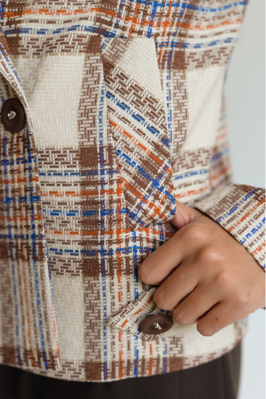 Жакет в клетку